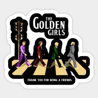 The Golden Girls Abbey Road Sticker